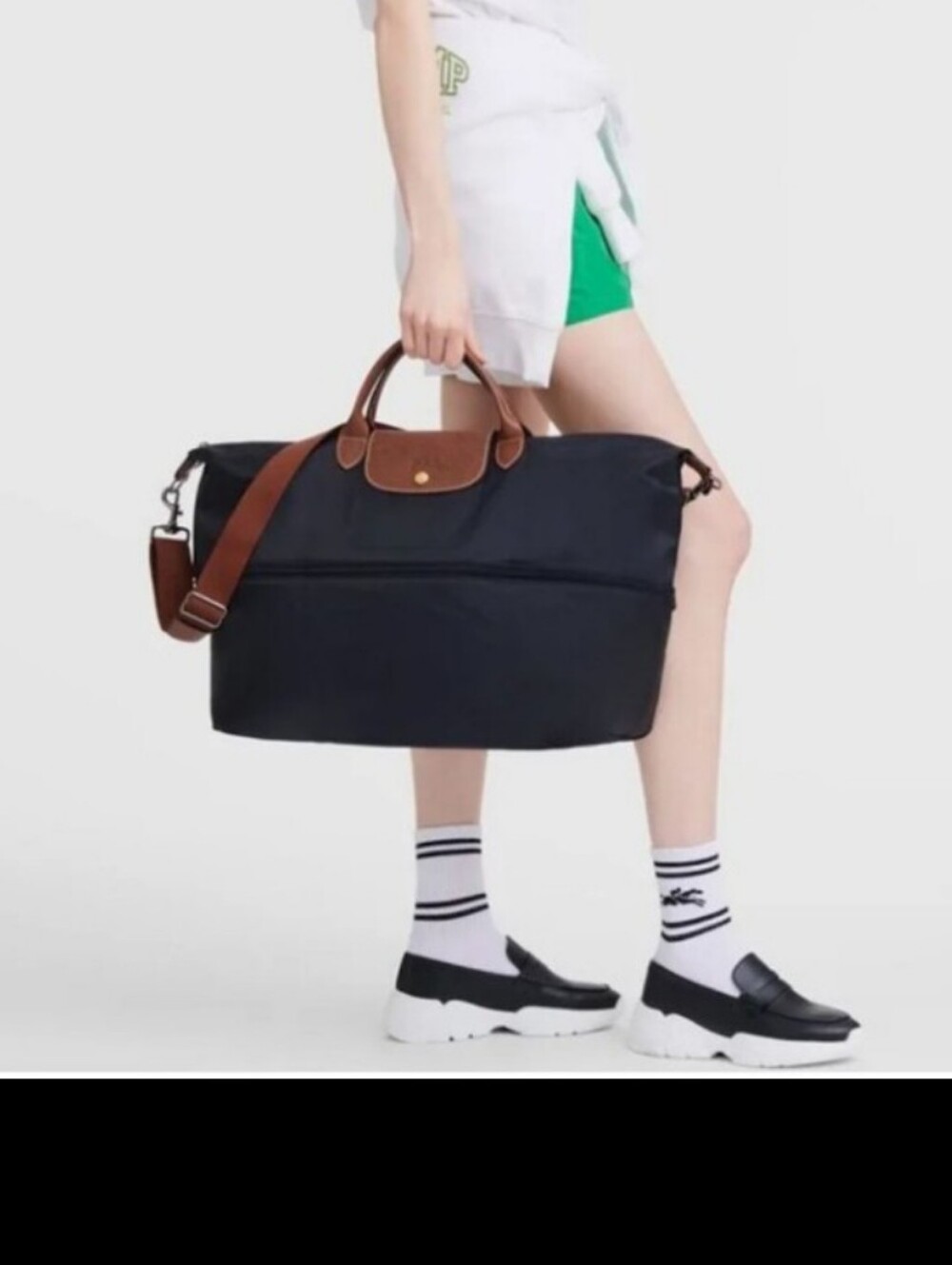 Longchamp Le Pliage Extensible -Modele Depose Gray Travel, Tote Bag - Picture 16 of 16